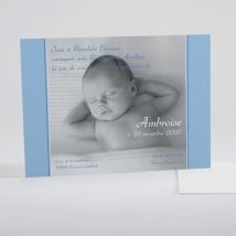 Faire-part de naissance Texte & photo - Divers coloris - Format: Rectangle - Conception sur-mesure avec expertise - Faire-Part Élégant