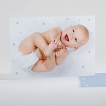 Faire-part de naissance Photo étoilée - Divers coloris - Format: Rectangle - Conception sur-mesure avec expertise - Faire-Part Élégant