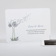 Remerciements mariage Au gré du vent - Divers coloris - Format: Rectangle - Conception sur-mesure avec expertise - Faire-Part Élégant