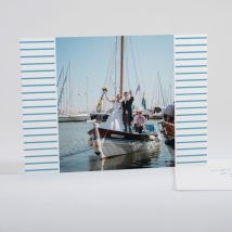 Remerciements mariage Jolie marinière - Divers coloris - Format: Rectangle - Conception sur-mesure avec expertise - Faire-Part Élégant