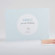 Remerciements naissance Mon piou - Divers coloris - Format: Rectangle - Conception sur-mesure avec expertise - Faire-Part Élégant