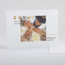 Carte de voeux Album famille - Divers coloris - Format: Rectangle - Conception sur-mesure avec expertise - Faire-Part Élégant