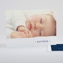 Faire-part de baptême Christening - Divers coloris - Format: Rectangle - Conception sur-mesure avec expertise - Faire-Part Élégant