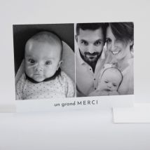 Remerciements naissance Un grand merci - Divers coloris - Format: Rectangle - Conception sur-mesure avec expertise - Faire-Part Élégant