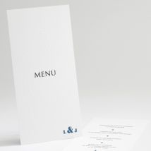 Menu mariage Symphonie - Divers coloris - Format: Bandeau vertical - Conception sur-mesure avec expertise - Faire-Part Élégant