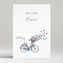 Affiche A bicyclette - Divers coloris - Format: Affiche - Conception sur-mesure avec expertise - Faire-Part Élégant