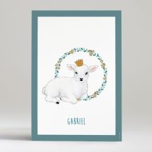 Affiche Doux agneau - Divers coloris - Format: Affiche - Conception sur-mesure avec expertise - Faire-Part Élégant