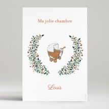 Affiche Promenade en landau - Divers coloris - Format: Affiche - Conception sur-mesure avec expertise - Faire-Part Élégant