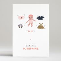Affiche Paperdoll - Divers coloris - Format: Affiche - Conception sur-mesure avec expertise - Faire-Part Élégant