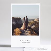 Faire-part de mariage Portrait moderne - Divers coloris - Format: Affiche - Conception sur-mesure avec expertise - Faire-Part Élégant