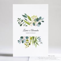 Faire-part de mariage Champêtre - Divers coloris - Format: Affiche - Conception sur-mesure avec expertise - Faire-Part Élégant