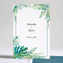 Faire-part de mariage Jardin tropical - Divers coloris - Format: Affiche - Conception sur-mesure avec expertise - Faire-Part Élégant