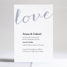 Faire-part de mariage Letter - Divers coloris - Format: Affiche - Conception sur-mesure avec expertise - Faire-Part Élégant