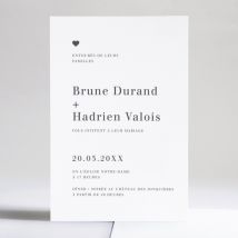 Faire-part de mariage Amour - Divers coloris - Format: Affiche - Conception sur-mesure avec expertise - Faire-Part Élégant
