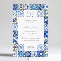 Faire-part de mariage Lisboa - Divers coloris - Format: Affiche - Conception sur-mesure avec expertise - Faire-Part Élégant