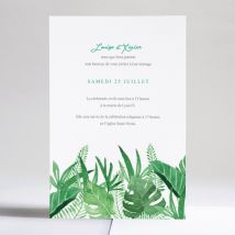 Faire-part de mariage Nature luxuriante - Divers coloris - Format: Affiche - Conception sur-mesure avec expertise - Faire-Part Élégant