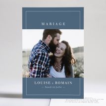 Faire-part de mariage Passionnément - Divers coloris - Format: Affiche - Conception sur-mesure avec expertise - Faire-Part Élégant