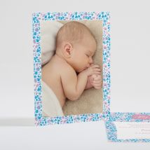 Faire-part de naissance Joyeux liberty d'été - Divers coloris - Format: Rectangle - Conception sur-mesure avec expertise - Faire-Part Élégant