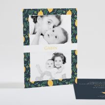 Faire-part de naissance Citronné - Divers coloris - Format: Rectangle - Conception sur-mesure avec expertise - Faire-Part Élégant