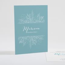 Faire-part de naissance Hand flower - Divers coloris - Format: Rectangle - Conception sur-mesure avec expertise - Faire-Part Élégant