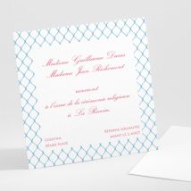 Carton d'invitation mariage Destin croisé - Divers coloris - Format: Petit carré - Conception sur-mesure avec expertise - Faire-Part Élégant
