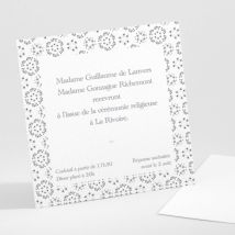 Carton d'invitation mariage Petit liberty étoiles - Divers coloris - Format: Petit carré - Conception sur-mesure avec expertise - Faire-Part Élégant