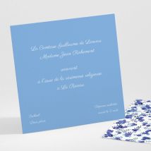 Carton d'invitation mariage Liberty groseilles - Divers coloris - Format: Petit carré - Conception sur-mesure avec expertise - Faire-Part Élégant