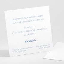 Carton d'invitation mariage Triangles chics - Divers coloris - Format: Petit carré - Conception sur-mesure avec expertise - Faire-Part Élégant