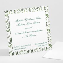 Carton d'invitation mariage Provencal - Divers coloris - Format: Petit carré - Conception sur-mesure avec expertise - Faire-Part Élégant