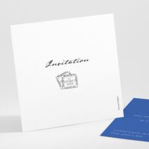 Carton d'invitation mariage Nantes - Divers coloris - Format: Petit carré - Conception sur-mesure avec expertise - Faire-Part Élégant