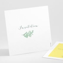 Carton d'invitation mariage Provence - Divers coloris - Format: Petit carré - Conception sur-mesure avec expertise - Faire-Part Élégant