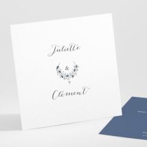 Carton d'invitation mariage Bohème chic - Divers coloris - Format: Petit carré - Conception sur-mesure avec expertise - Faire-Part Élégant