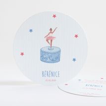 Faire-part de naissance Jolie boîte à musique - Divers coloris - Format: Rond - Conception sur-mesure avec expertise - Faire-Part Élégant