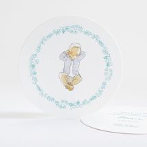 Faire-part de naissance Risette - Divers coloris - Format: Rond - Conception sur-mesure avec expertise - Faire-Part Élégant