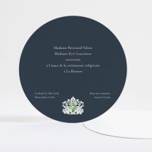 Carton d'invitation mariage Gypsophile - Divers coloris - Format: Rond - Conception sur-mesure avec expertise - Faire-Part Élégant