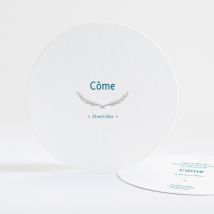 Faire-part de naissance Poème simple - Divers coloris - Format: Rond - Conception sur-mesure avec expertise - Faire-Part Élégant