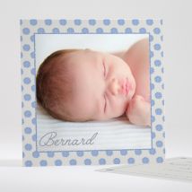 Faire-part de naissance Tapis de fleurs - Divers coloris - Format: Carré - Conception sur-mesure avec expertise - Faire-Part Élégant