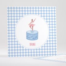 Faire-part de naissance Boîte à musique - Divers coloris - Format: Carré - Conception sur-mesure avec expertise - Faire-Part Élégant