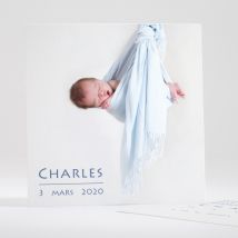 Faire-part de naissance Beau bébé - Divers coloris - Format: Carré - Conception sur-mesure avec expertise - Faire-Part Élégant