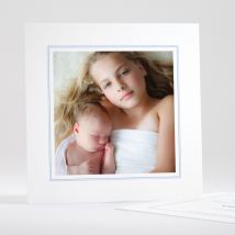 Faire-part de naissance Jolies poupées simple - Divers coloris - Format: Carré - Conception sur-mesure avec expertise - Faire-Part Élégant