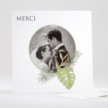 Remerciements mariage Ananas - Divers coloris - Format: Carré - Conception sur-mesure avec expertise - Faire-Part Élégant