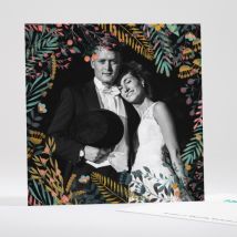 Remerciements mariage Millefeuille - Divers coloris - Format: Carré - Conception sur-mesure avec expertise - Faire-Part Élégant