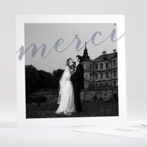 Remerciements mariage Letter - Divers coloris - Format: Carré - Conception sur-mesure avec expertise - Faire-Part Élégant