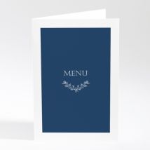 Menu mariage Elégantes baies - Divers coloris - Format: Rectangle livret - Conception sur-mesure avec expertise - Faire-Part Élégant