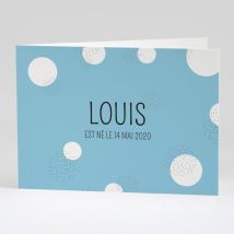 Faire-part de naissance Etincelles - Divers coloris - Format: Rectangle livret - Conception sur-mesure avec expertise - Faire-Part Élégant