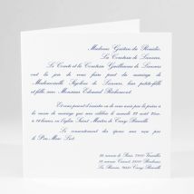 Faire-part de mariage Traditionnel - Divers coloris - Format: Carré livret - Conception sur-mesure avec expertise - Faire-Part Élégant