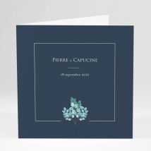 Faire-part de mariage Petite aquarelle - Divers coloris - Format: Carré livret - Conception sur-mesure avec expertise - Faire-Part Élégant