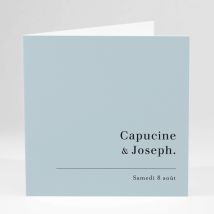 Faire-part de mariage Il n'y a que l'Amour - Divers coloris - Format: Carré livret - Conception sur-mesure avec expertise - Faire-Part Élégant