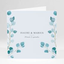 Faire-part de mariage Murmure - Divers coloris - Format: Carré livret - Conception sur-mesure avec expertise - Faire-Part Élégant