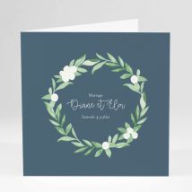 Faire-part de mariage Ronde chic - Divers coloris - Format: Carré livret - Conception sur-mesure avec expertise - Faire-Part Élégant